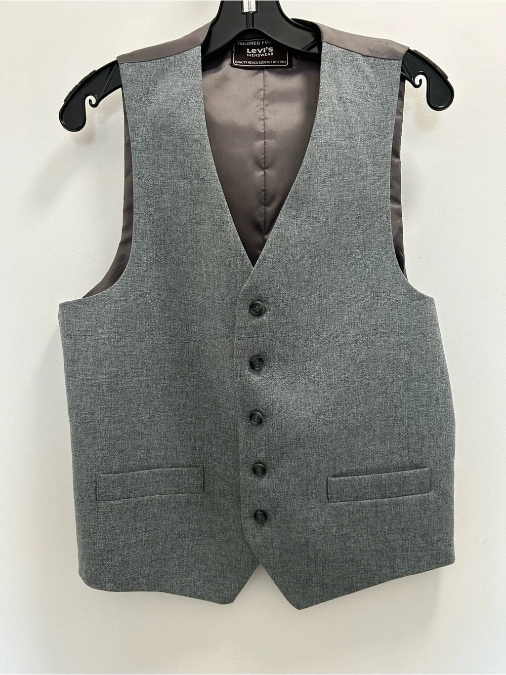 Vintage Levi’s gray Three-Piece Suit - action suit Blazer, Vest & Trousers
